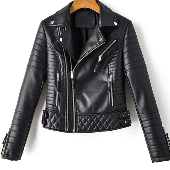 Jackets & Blazers - Faux leather Jacket